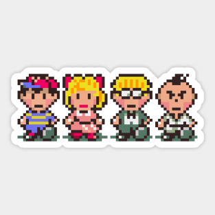 Earthbound Party Member Sprites Sticker